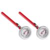 Efengcook 2 Pack Instant Read Pocket Milk Frothing Thermometer with1 inch Dial 5 inch Probe Clip,Best Instant Read Food for The Coffee Drinks,Chocolate Milk Foam (Color Dial) view 4
