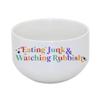 Eating Junk & Watching Rubbish - Funny 24oz Bowl view 1