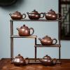 Purple sand pot raw ore pot purple mud teapot sketch pot kung fu hand handle tea set bubble teapot kung fu tea set ( Color : K ) view 3