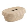 Cotton Rope Tissue Box, Cover Handmade Cotton Rope Napkin Tissue Holder Handmade Decorative Tissue Holder Cover Organizer, Home Decor for Bedroom Living Room Dresser and Office (Khaki) view 2