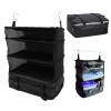 Yosoo Travel Bag, 3 Shelf Suitcase Storage for Quick Organization Capacity Hanging Packing Cubes for Hotel Wardrobe Accessories view 2