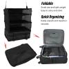 Yosoo Travel Bag, 3 Shelf Suitcase Storage for Quick Organization Capacity Hanging Packing Cubes for Hotel Wardrobe Accessories view 3