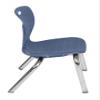 Romig Kee 48 in. Square Adjustable Classroom Table- Grey & 4 Andy 12 in. Stack Chairs- Blue & Grey Base view 4