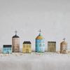 Creative Co-Op 14-1/4"L x 9-1/2"W Hand-Painted Wood Village, Multi Color, Boxed Set of 6 view 2