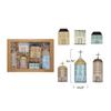 Creative Co-Op 14-1/4"L x 9-1/2"W Hand-Painted Wood Village, Multi Color, Boxed Set of 6 view 3