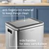 eyely MPH1004A Elle Rectangular 8-Gallon Double Bucket Trash Can with Soft-Close Lid, Fingerprint-Proof, Rustproof, Soft Close, Bedroom, Bathroom, Kitchen, Laundry Room, 7.9 Gallon, Stainless Steel view 3