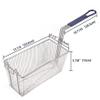 13-1/4" (L) x 6-1/2"(W) Rectangular Wire Fry Basket (Pack of 2) view 3