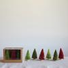 Creative Co-Op 2-1/2" Round x 6" H Sisal Bottle Brush Trees w/Wood Bases, Burgundy & Green Colors, Boxed Set of 6 view 2