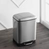 eyely MPH1008A Alice Rectangular 8-Gallon Trash Can with Soft-Close Lid with Free Mini Trash Can, Fingerprint-Proof, Bedroom, Bathroom, Kitchen, Large: 7.9 Gallon, Small: 1.6 Gallon, Stainless Steel view 3