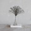 Creative Co-Op 15' H Metal & Glass Bead Tree Topper, Gunmetal Finish view 2