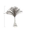 Creative Co-Op 15' H Metal & Glass Bead Tree Topper, Gunmetal Finish view 3