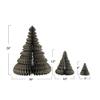 Creative Co-Op 20' Round x 26' H, 10' Round x 12' H & 5' Round x 6' H Handmade Printed Recycled Folding Paper Honeycomb Trees, Green, Set of 3 view 3