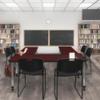 Romig Kee 72 x 30 in. Height Adjustable Classroom Activity Table- Mahogany & Grey Base view 2
