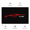 2022 2023 Sports Car Red C8 Outline Silhouette 8th Gen Vette Driver Garage Office Man Cave Banner Flag 34.5" x 56" view 4