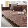 ALABOW Couch Covers Sectional L Shape Sofa Cover Pure Color Dutch Velvet Couch Cover 3 2 4 1 Seater Nordic Modern Sofa Slipcover Quilted Non-Slip Furniture Protector(X,70x180cm) view 1