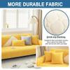 ALABOW Couch Covers Sectional L Shape Sofa Cover Pure Color Dutch Velvet Couch Cover 3 2 4 1 Seater Nordic Modern Sofa Slipcover Quilted Non-Slip Furniture Protector(D,110x180cm) view 3
