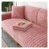 ALABOW Couch Covers Sectional L Shape Sofa Cover Pure Color Dutch Velvet Couch Cover 3 2 4 1 Seater Nordic Modern Sofa Slipcover Quilted Non-Slip Furniture Protector(V,70x90cm) view 1