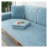 ALABOW Couch Covers Sectional L Shape Sofa Cover Pure Color Dutch Velvet Couch Cover 3 2 4 1 Seater Nordic Modern Sofa Slipcover Quilted Non-Slip Furniture Protector(R,90x180cm) view 1