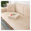 ALABOW Couch Covers Sectional L Shape Sofa Cover Pure Color Dutch Velvet Couch Cover 3 2 4 1 Seater Nordic Modern Sofa Slipcover Quilted Non-Slip Furniture Protector(O,70x120cm) view 1
