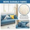 ALABOW Couch Covers Sectional L Shape Sofa Cover Pure Color Dutch Velvet Couch Cover 3 2 4 1 Seater Nordic Modern Sofa Slipcover Quilted Non-Slip Furniture Protector(#16,70x150cm) view 3