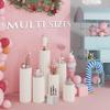 5pcs Cardboard Vase for Centerpieces, Cylinder Flower Stand with Acrylic Plates, Flower Display Stand for Wedding Party Home Decor view 2