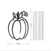 Jess and Jessica Metal Wall Art Metal Harvest Pumpkin Fall Decor, Metal Cutout, Wall Art, Home Decor, Wall Hanging, Unfinished Ready to Paint view 2