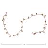 72" L Metal Bell Garland on Red Cord, Antique Gold Finish view 3