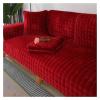 ALABOW Couch Covers Sectional L Shape Sofa Cover Pure Color Dutch Velvet Couch Cover 3 2 4 1 Seater Nordic Modern Sofa Slipcover Quilted Non-Slip Furniture Protector(T,70x120cm) view 1