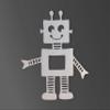 Jess and Jessica Metal Wall Art Metal Robot Sign, Kids Room Decor, Robot Decor, Metal Cutout, Wall Art, Home Decor, Wall Hanging, Unfinished Ready to Paint view 3