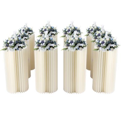 10pcs Wedding Vase Centerpieces for Tables, Flower Vase Stand for Party Decorations, Wedding Party Stage Backdrop Decorations (24 Inch Tall)