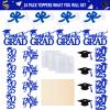 24Pcs Blue 2025 Graduation Table Centerpieces, Graduation Centerpieces for Tables 2025 Blue Graduation Centerpieces Sticks for Graduation Party Table Decorations 2025 Blue view 2