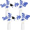24Pcs Blue 2025 Graduation Table Centerpieces, Graduation Centerpieces for Tables 2025 Blue Graduation Centerpieces Sticks for Graduation Party Table Decorations 2025 Blue view 4