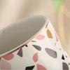 NOBRIM Bathroom Accessory 4-Piece Ceramic Bathroom Sets Rainbow Pattern Design Soap Dispenser Pump,Toothbrush Holder,Soap Dish,Tumbler Bathroom Accessory Sets Bathroom Wash Set view 3