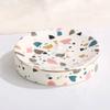 NOBRIM Bathroom Accessory 4-Piece Ceramic Bathroom Sets Rainbow Pattern Design Soap Dispenser Pump,Toothbrush Holder,Soap Dish,Tumbler Bathroom Accessory Sets Bathroom Wash Set view 4