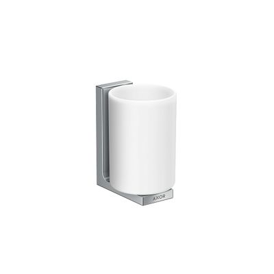 AXOR Universal Rectangular Toothbrush Tumbler in Chrome, 42604000