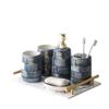 NOBRIM Bathroom Accessory Bathroom Accessories Set 6-Piece Bathroom Wash Set Toothbrush Holder Toothbrush Cup Soap Dispenser Soap Dish Tumbler Toiletries Bathroom Wash Set view 1