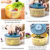 FEMUN,dehydrator,Drain basket,vegetable dehydrator-Washing and dehydrating two in one, one button start, easy to dump - can be used for dumping and draining, storage and storage. view 4