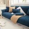 ALABOW Couch Covers Sectional L Shape Sofa Cover Pure Color Dutch Velvet Couch Cover 3 2 4 1 Seater Nordic Modern Sofa Slipcover Quilted Non-Slip Furniture Protector(#17,70x150cm) view 1