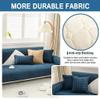 ALABOW Couch Covers Sectional L Shape Sofa Cover Pure Color Dutch Velvet Couch Cover 3 2 4 1 Seater Nordic Modern Sofa Slipcover Quilted Non-Slip Furniture Protector(#17,70x150cm) view 3