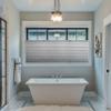 BlindsAvenue Cordless Top Down Bottom Up Cellular Honeycomb Shade, 9/16" Single Cell, Blackout, Designer Print Pebble, Size: 34" W x 72" H view 2