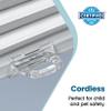 BlindsAvenue Cordless Top Down Bottom Up Cellular Honeycomb Shade, 9/16" Single Cell, Blackout, Designer Print Pebble, Size: 34" W x 72" H view 4