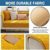 ALABOW Couch Covers Sectional L Shape Sofa Cover Pure Color Dutch Velvet Couch Cover 3 2 4 1 Seater Nordic Modern Sofa Slipcover Quilted Non-Slip Furniture Protector(K,110x240cm) view 2