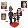 mydedor Custom Wedding Bobblehead of Bride and Groom - Personalized Couple Figurine from Photo, Handmade Cake Topper Sculpture Gift for Anniversary, Bridal Shower view 2