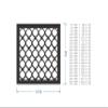 Jess and Jessica Metal Wall Art Metal Diamond Lattice - Mandala Wall Art for Home Decor, Wall Panels, Overlays, Trellis, Privacy Screens & Yard Decor view 2