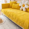 ALABOW Couch Covers Sectional L Shape Sofa Cover Pure Color Dutch Velvet Couch Cover 3 2 4 1 Seater Nordic Modern Sofa Slipcover Quilted Non-Slip Furniture Protector(Ee,70x90cm) view 1