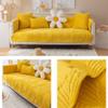 ALABOW Couch Covers Sectional L Shape Sofa Cover Pure Color Dutch Velvet Couch Cover 3 2 4 1 Seater Nordic Modern Sofa Slipcover Quilted Non-Slip Furniture Protector(Ee,70x90cm) view 2