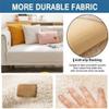 ALABOW Couch Covers Sectional L Shape Sofa Cover Pure Color Dutch Velvet Couch Cover 3 2 4 1 Seater Nordic Modern Sofa Slipcover Quilted Non-Slip Furniture Protector(F,90x240cm) view 2