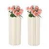 2pcs Cardboard Vase for Centerpieces, Cylinder Flower Stand with Acrylic Plates, Flower Display Stand for Wedding Party Home Decor view 1