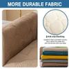 ALABOW Couch Covers Sectional L Shape Sofa Cover Pure Color Dutch Velvet Couch Cover 3 2 4 1 Seater Nordic Modern Sofa Slipcover Quilted Non-Slip Furniture Protector(Dd,110x240cm) view 3