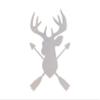 Jess and Jessica Metal Wall Art Metal Deer Head With Arrows, Metal Cutout, Wall Art, Home Decor, Wall Hanging, Ready to Paint view 1